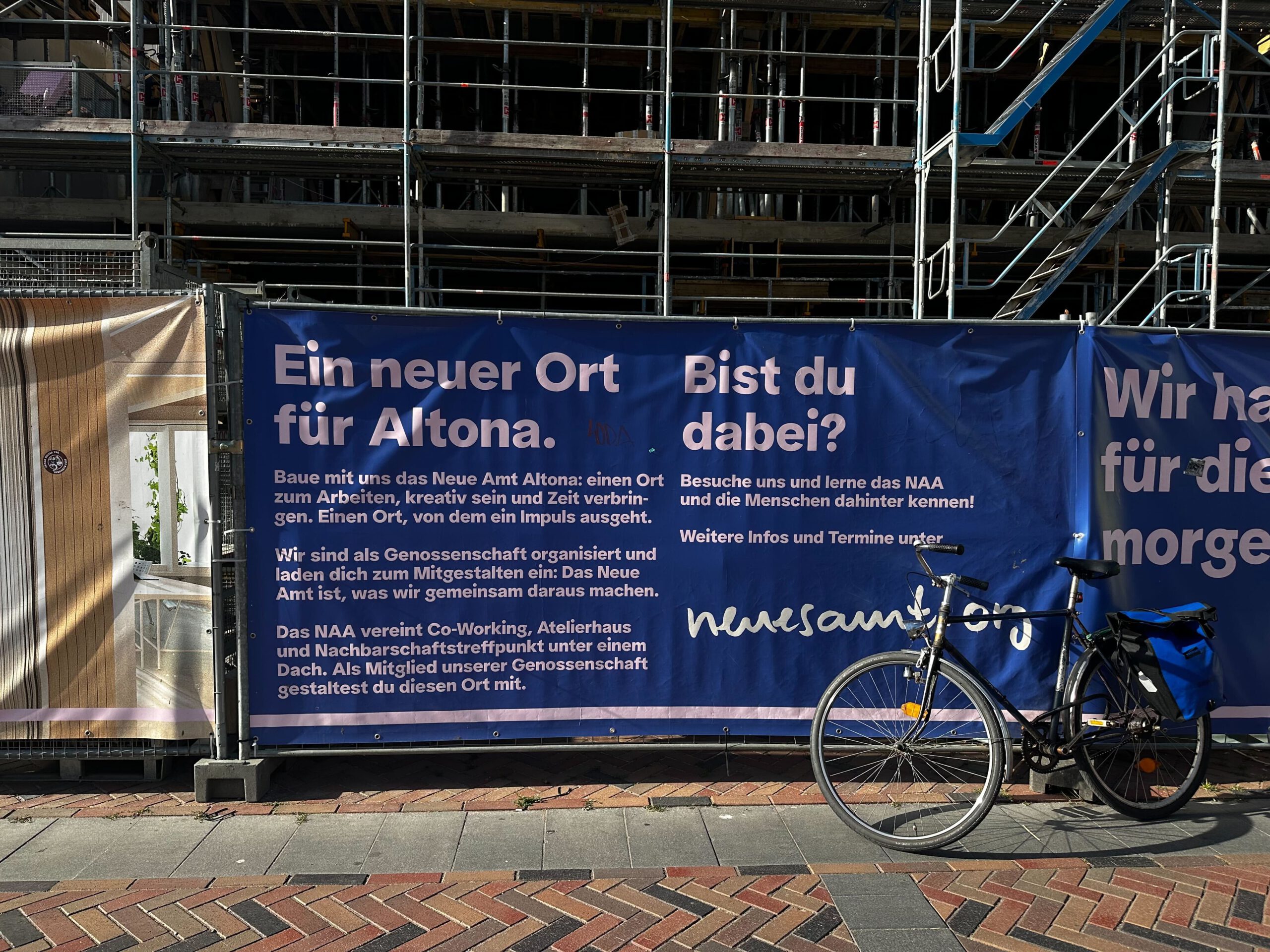 Offene Baustelle, offener Kiosk